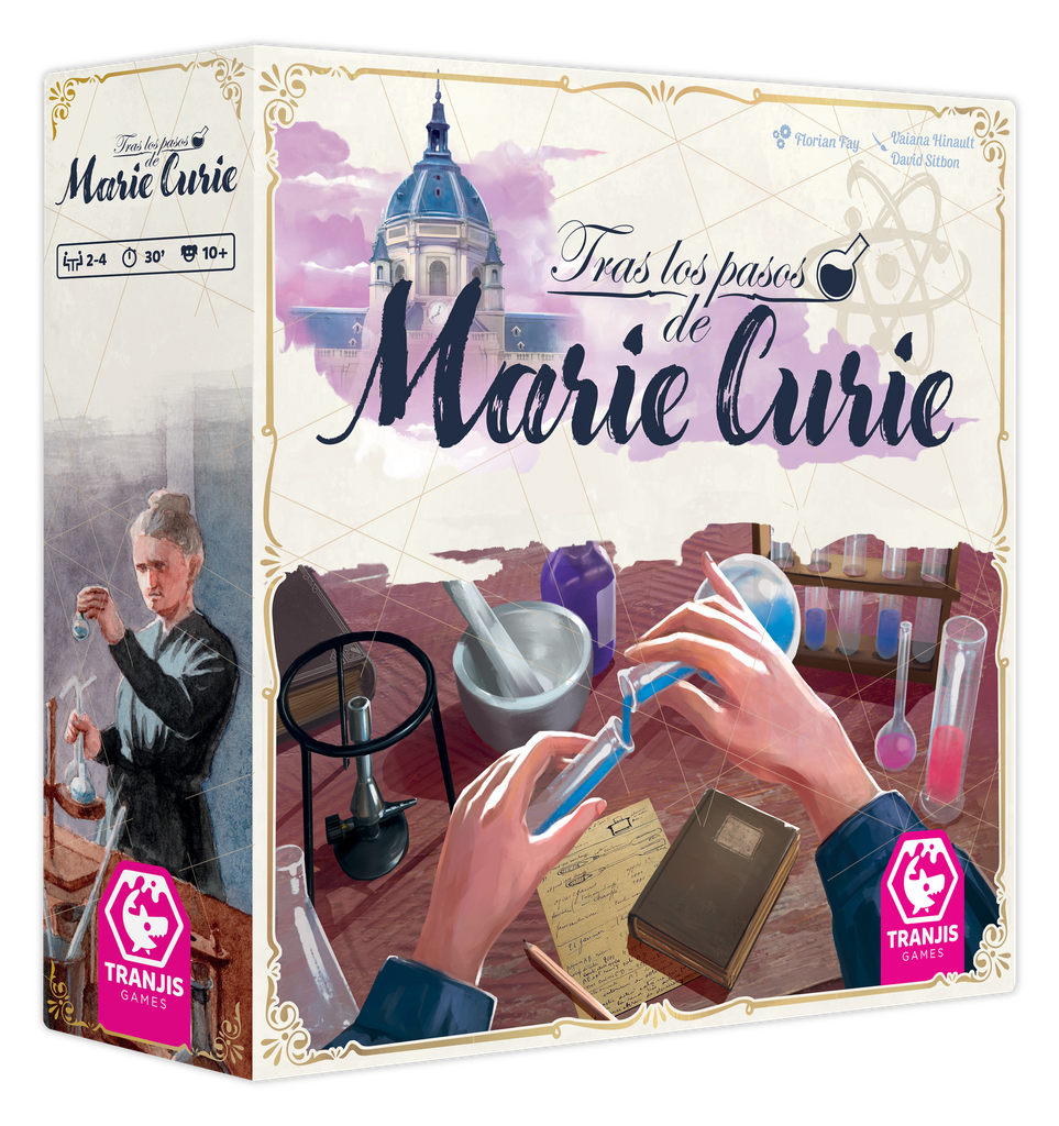 Portada de Tras los pasos de Marie Curie