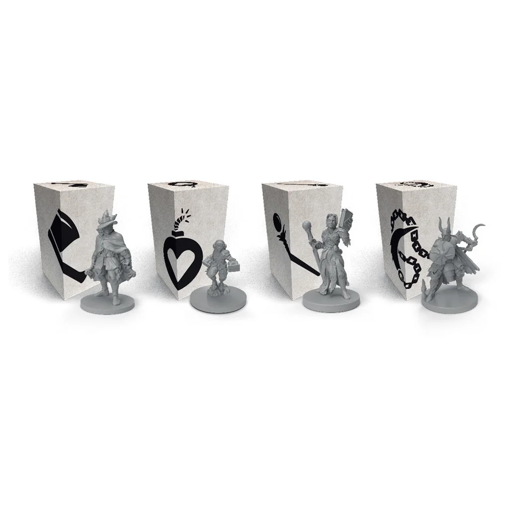 Personajes, cartas y componentes de Gloomhaven Fauces del León