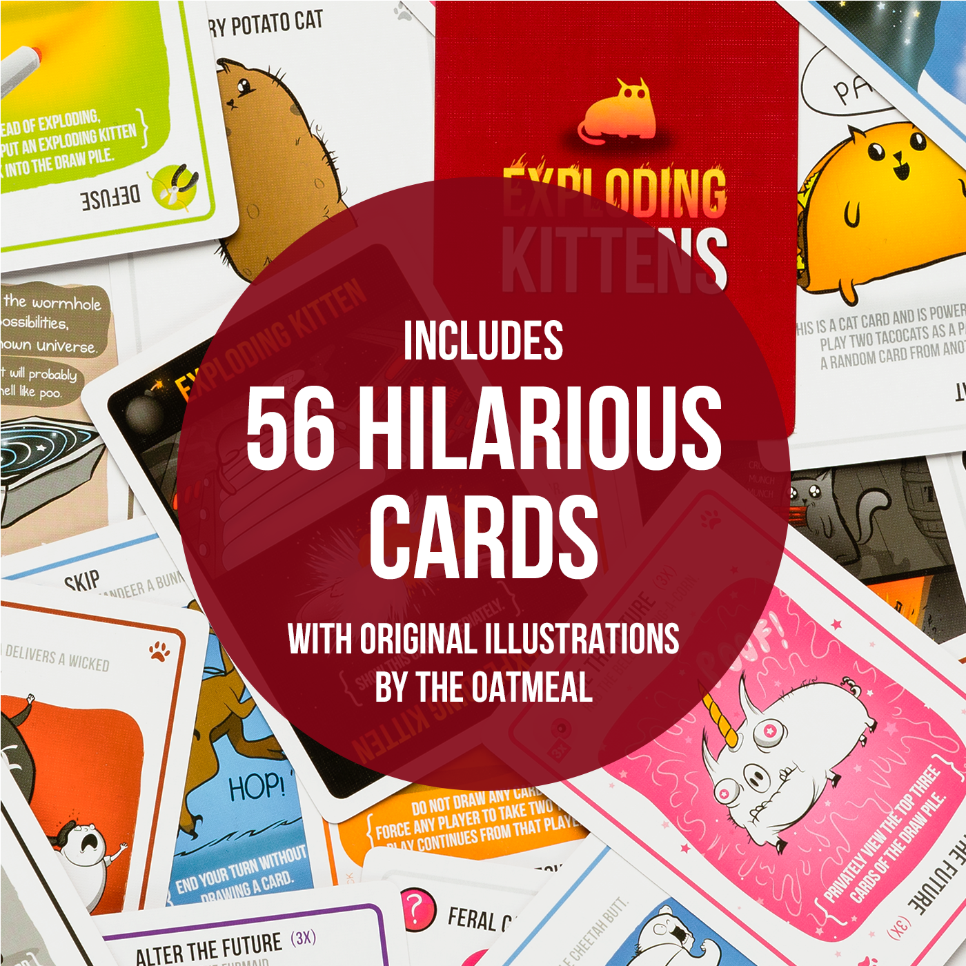 Contenido de Exploding Kittens Original Edition