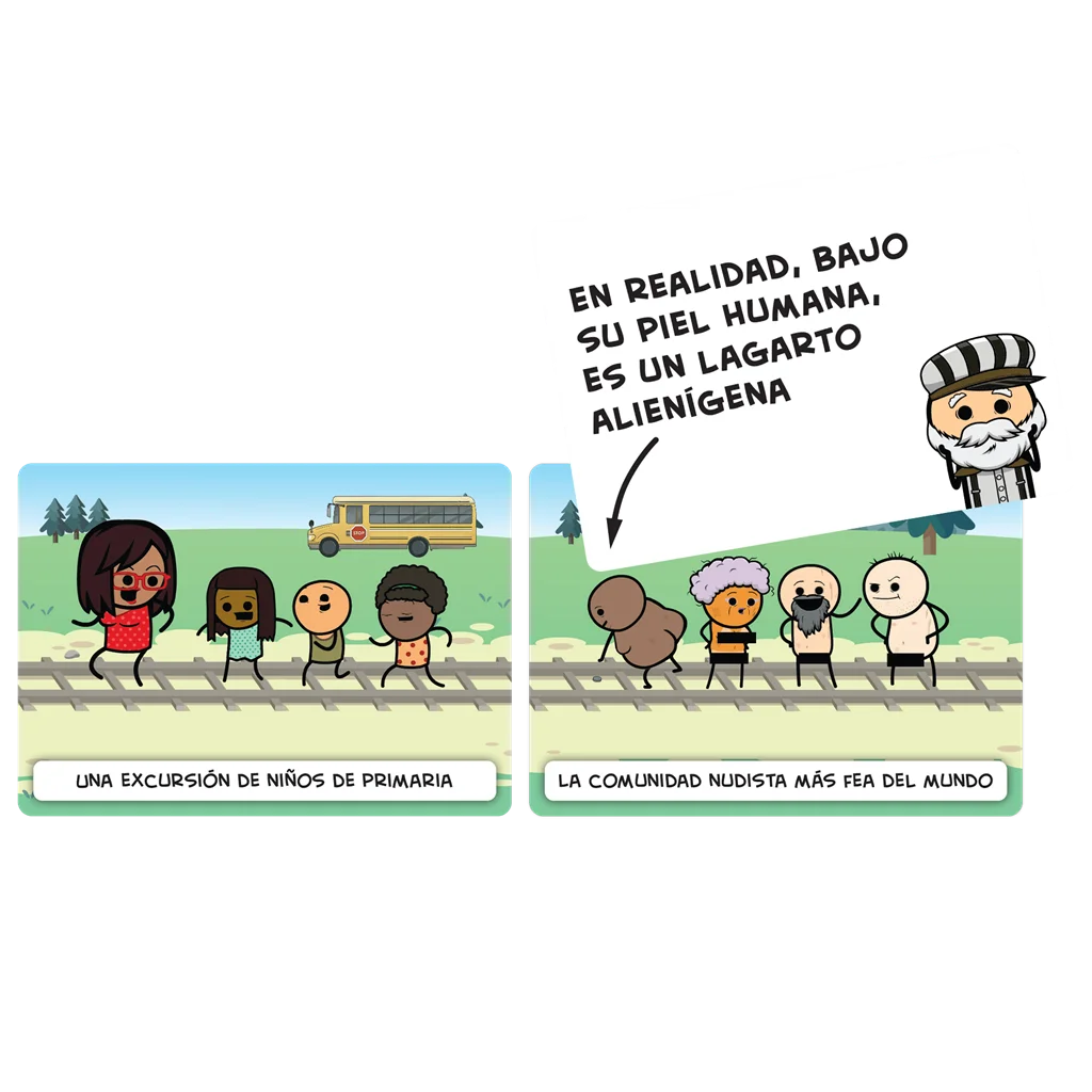 Reverso y contenido de la edición española de Tranvía Mortal