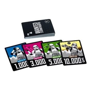 Detalle de las cartas de recompensa de Wanted Stormtrooper