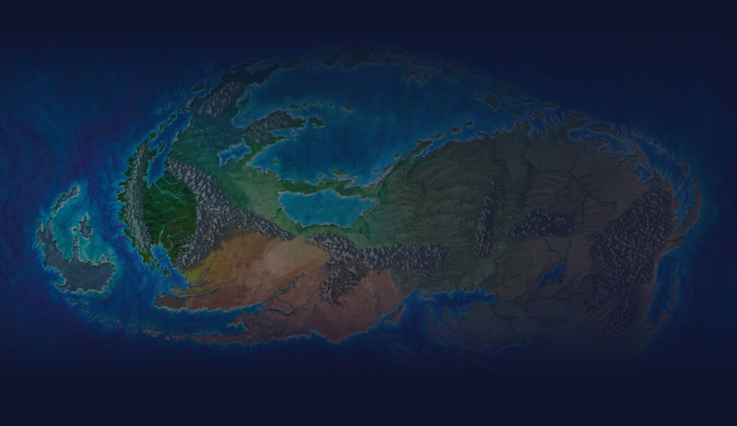 Arte oficial de Roshar relacionado con El Archivo de las Tormentas: Guía del mundo