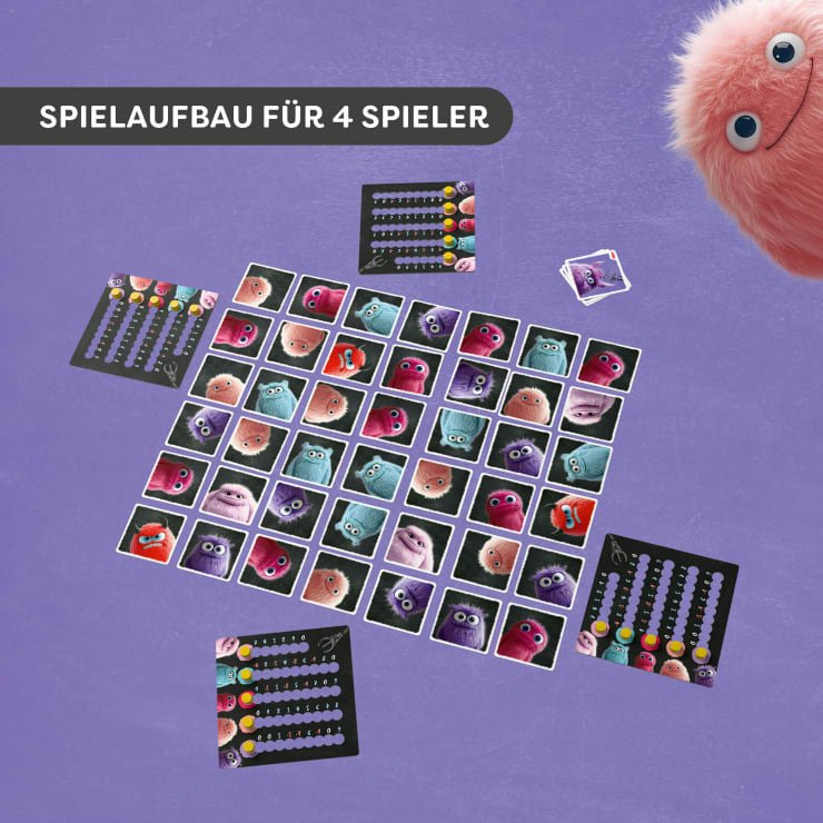 Atrapa Monstruches preparado con cartas y tableros personales
