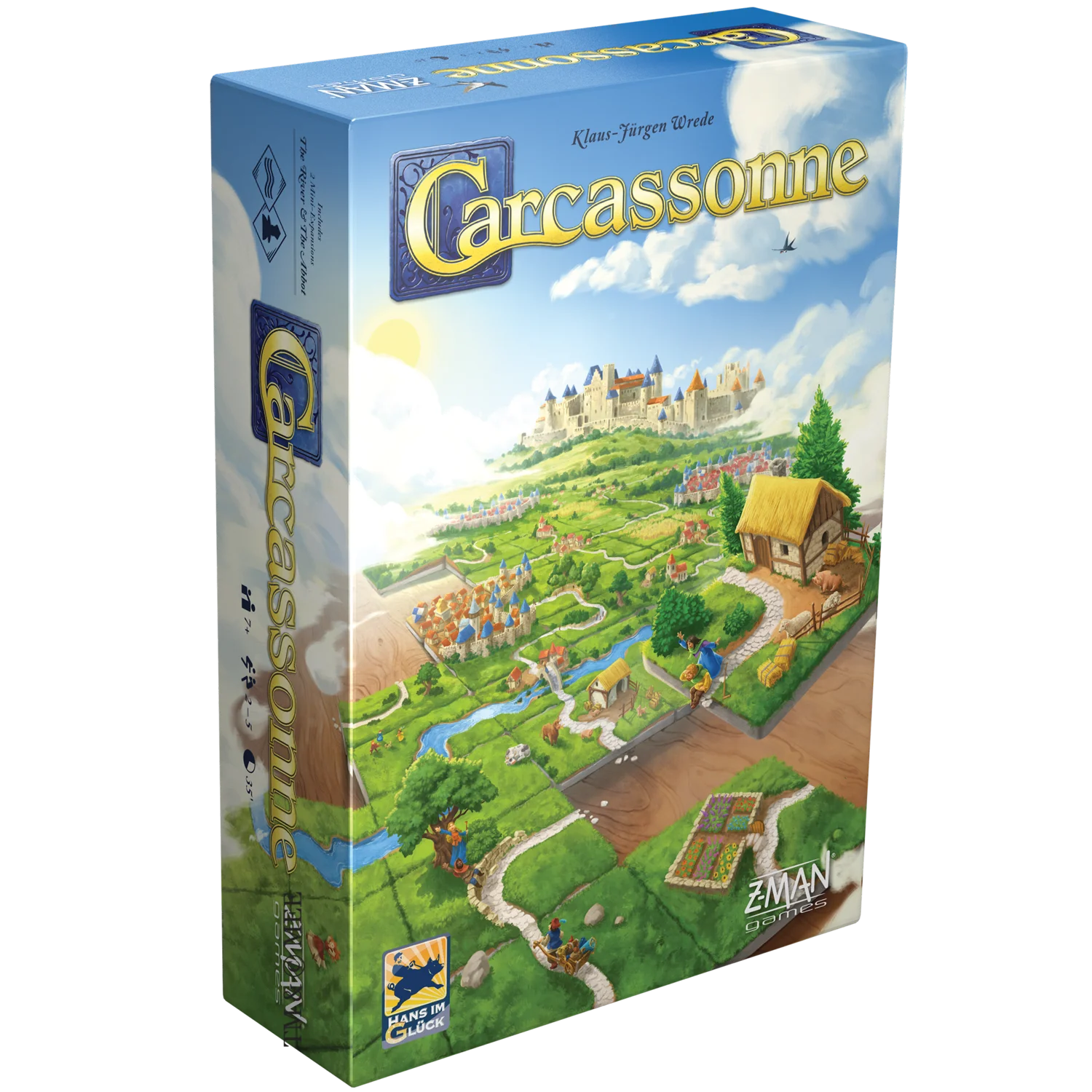 Portada de la edición española de Carcassonne