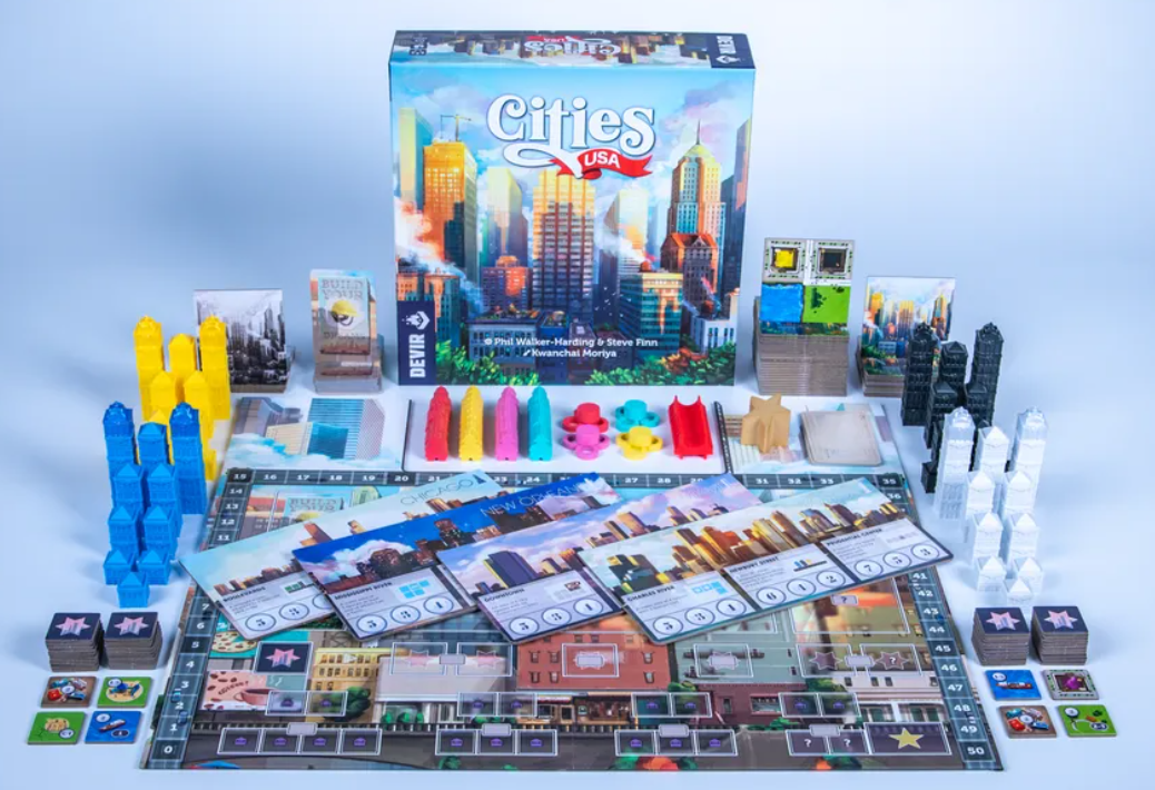 Caja y componentes urbanos de Cities USA