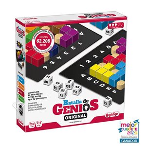 Caja de la edición española de Batalla de Genios distribuida por Lúdilo