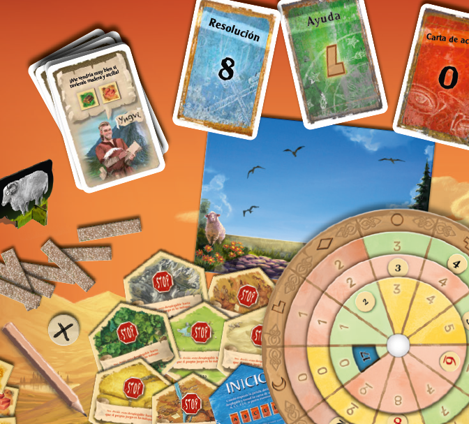 Componentes oficiales de EXIT Aventuras en Catan