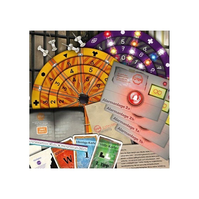 Discos, cartas y objetos de EXIT La fuga