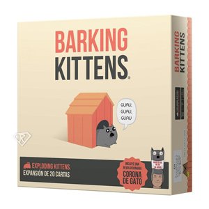 Portada de Exploding Kittens Expansión: Barking Kittens