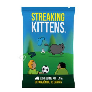 Portada de Exploding Kittens Expansión: Streaking Kittens