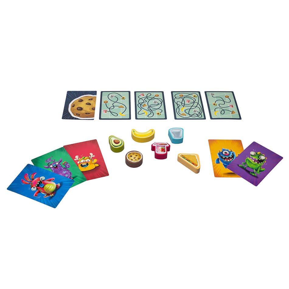 Cartas, alimentos y monstruos de Galletas
