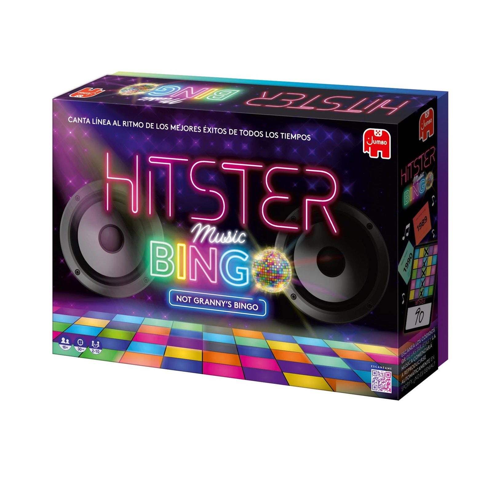 Caja y cartones preparados de Hitster Bingo