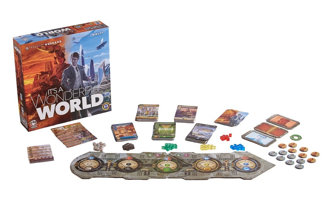 Componentes y tablero de producción de It’s a Wonderful World