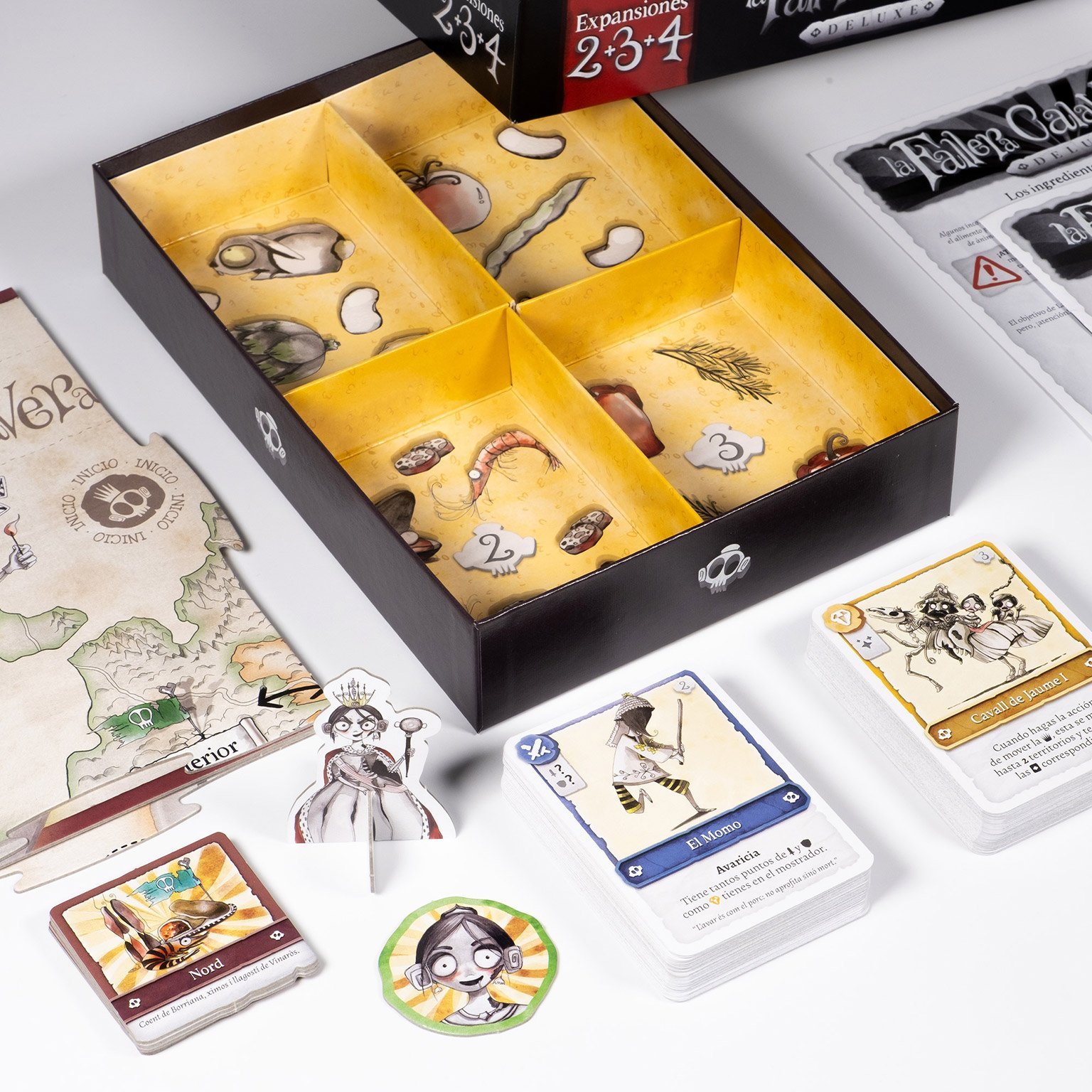 Componentes de La Fallera Calavera Deluxe: Expansiones 2+3+4