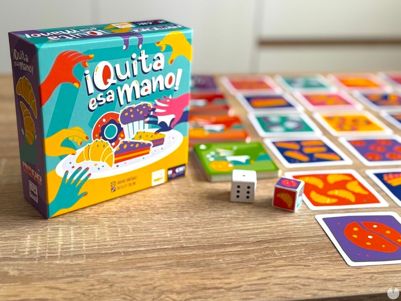 Partida de ¡Quita esa mano! con la cuadrícula completa