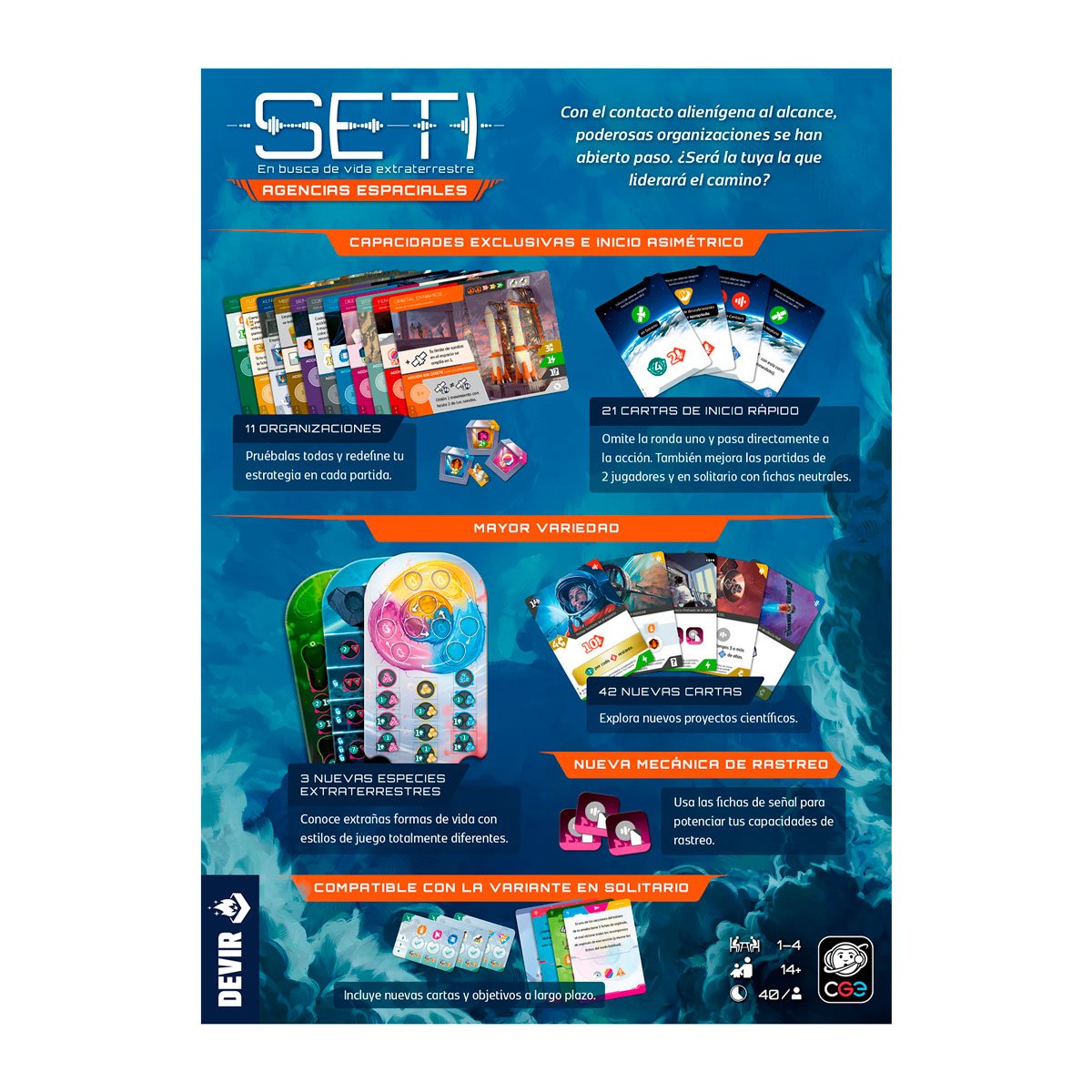 Detalle de SETI: Agencias espaciales