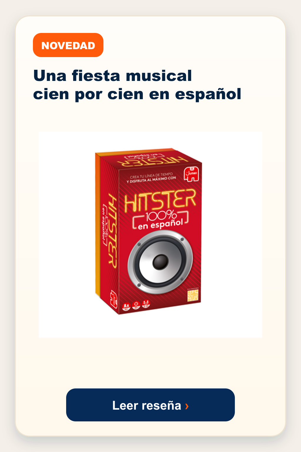 Novedad: Hitster 100% en español, una fiesta musical en español