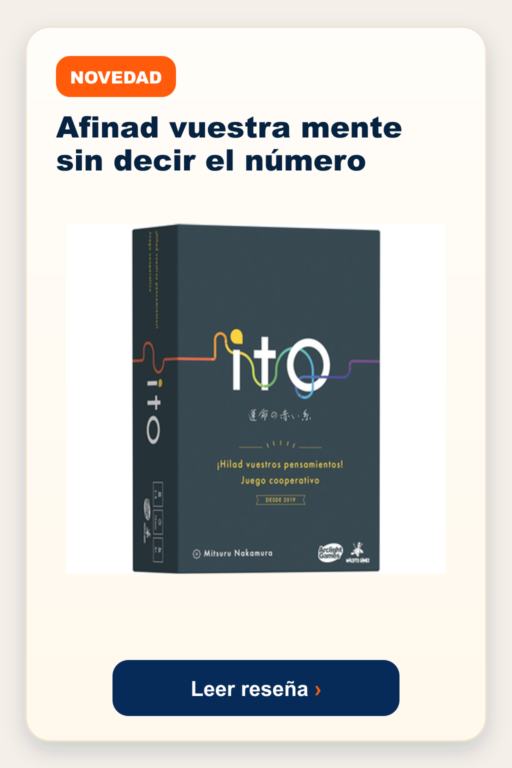 Novedad: Ito, afinad vuestra mente sin decir el número