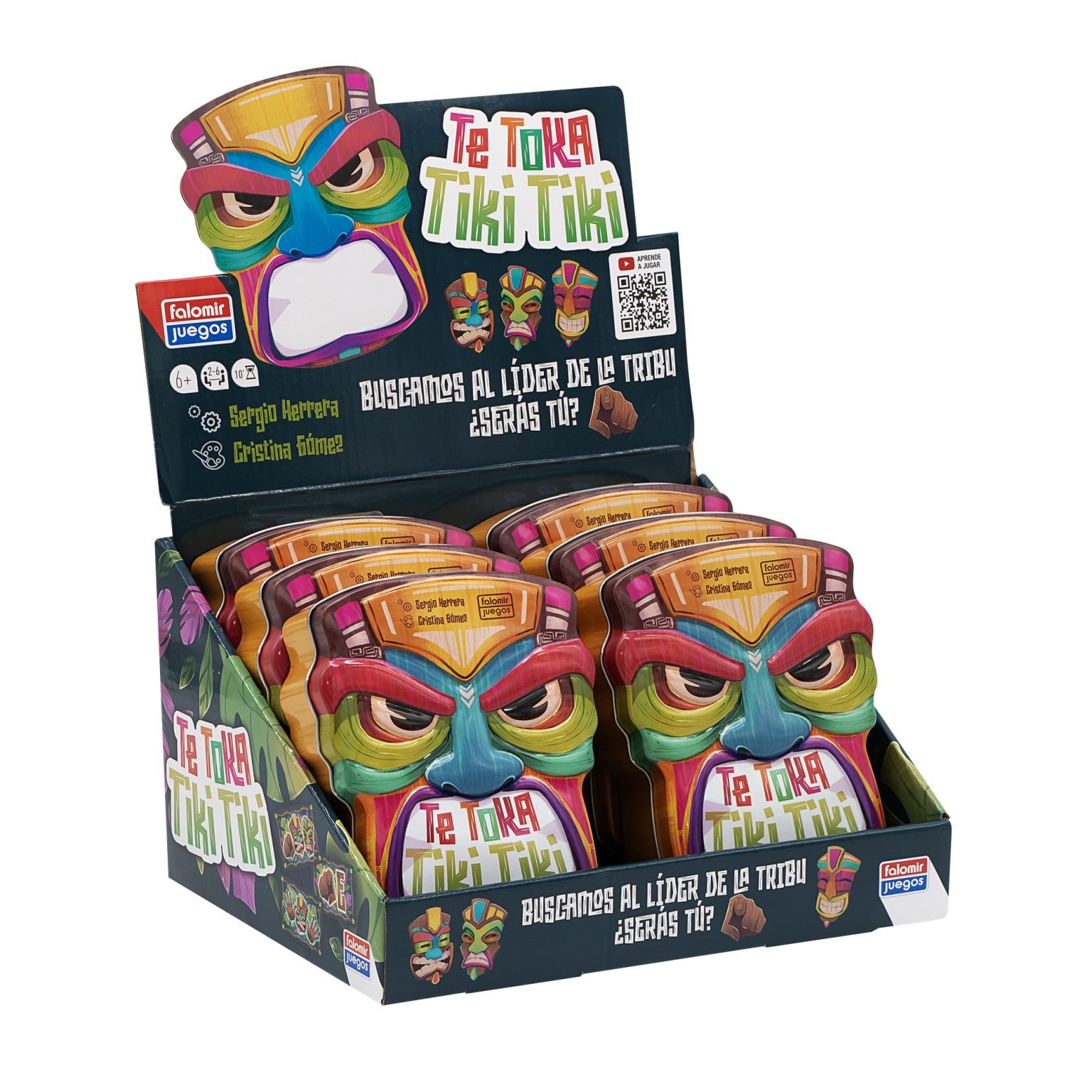 Expositor y cajas de Te Toka Tiki Tiki