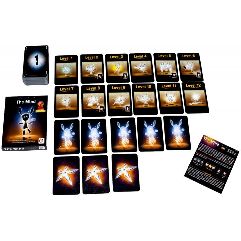 Caja y cartas de nivel de The Mind