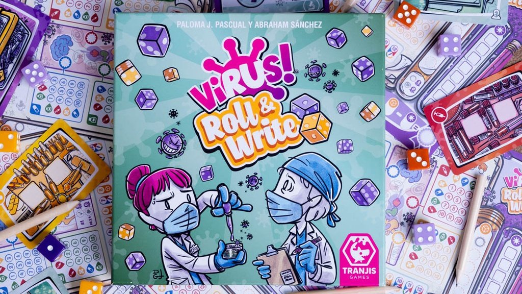 Componentes de Virus Roll & Write